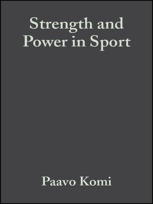 cover image of An IOC Medical Commission Publication, Strength and Power in Sport